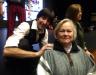 Carolyn  posed w/ “Paul” & “John” after the Beatle Legacy concert at the Performing Arts Center.
